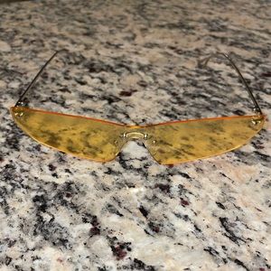 Yellow-Clear matrix sunglasses